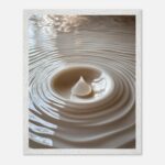 ripple drop nursery wall art with wooden frame
