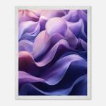 flowing waves nursery wall art with wooden frame