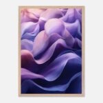 flowing waves nursery wall art with wooden frame