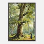 forest chronicle nursery wall art in wooden frame