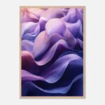 flowing waves nursery wall art with wooden frame