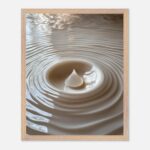 ripple drop nursery wall art with wooden frame
