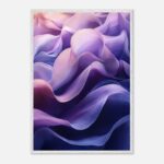 flowing waves nursery wall art with wooden frame