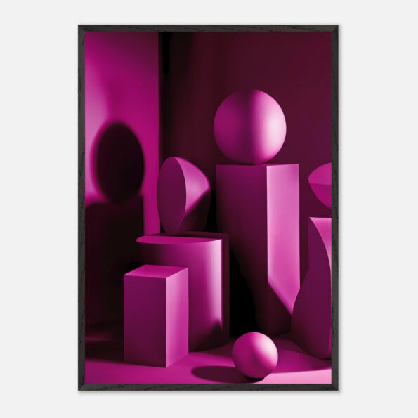 monochrome pink wall art for baby room