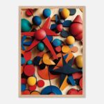 museum quality geometric shapes art for newborn room
