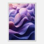 flowing waves nursery wall art with wooden frame