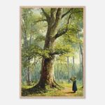forest chronicle nursery wall art in wooden frame