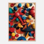 museum quality geometric shapes art for newborn room
