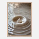 ripple drop nursery wall art with wooden frame
