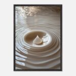 ripple drop nursery wall art with wooden frame