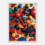 museum quality geometric shapes art for newborn room
