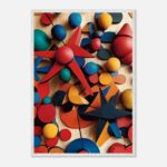 museum quality geometric shapes art for newborn room