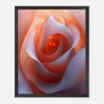 soft petal bloom nursery wall art with wooden frame