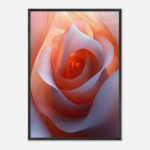 soft petal bloom nursery wall art with wooden frame