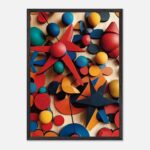 museum quality geometric shapes art for newborn room