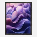 flowing waves nursery wall art with wooden frame