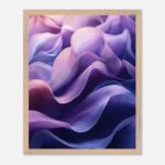 flowing waves nursery wall art with wooden frame