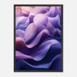 flowing waves nursery wall art with wooden frame