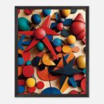 museum quality geometric shapes art for newborn room