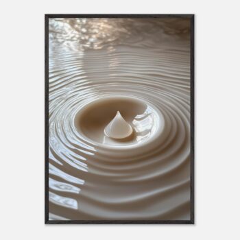 ripple drop nursery wall art with wooden frame