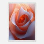 soft petal bloom nursery wall art with wooden frame