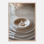 ripple drop nursery wall art with wooden frame