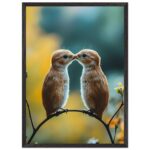 golden serenade nursery wall art with wooden frame